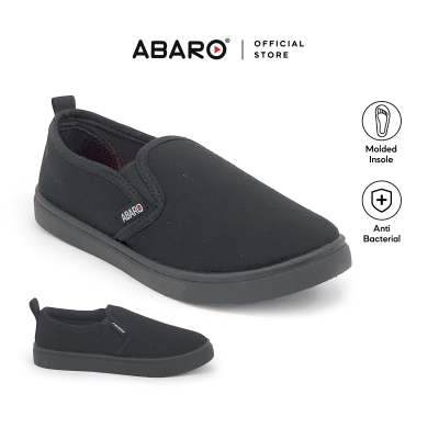 Black School Shoes Canvas 2182A Pre-School |  Primary Unisex ABARO